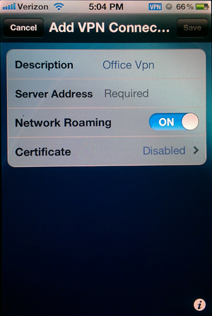 Настройка cisco anyconnect iphone