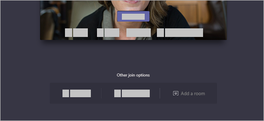 Other options for joining room